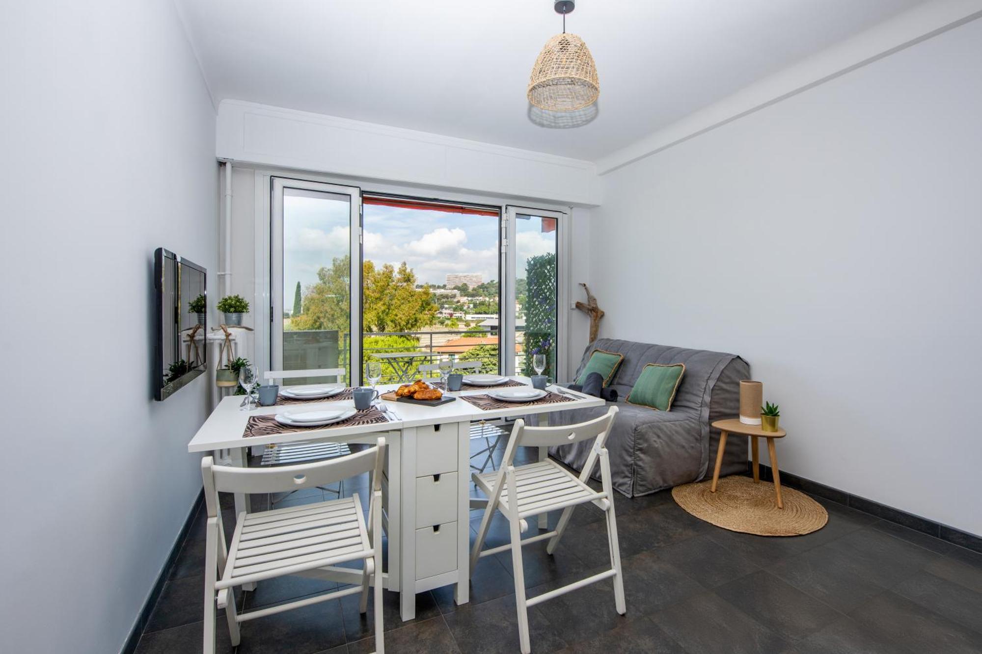 Appartement Vue Mer Cagnes-sur-Mer Exterior foto